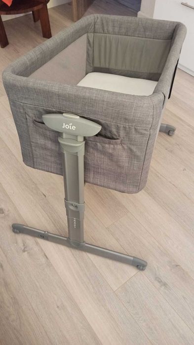 Patut pliabil 2 in 1 pentru copii Joie Roomie, Gray Flannel