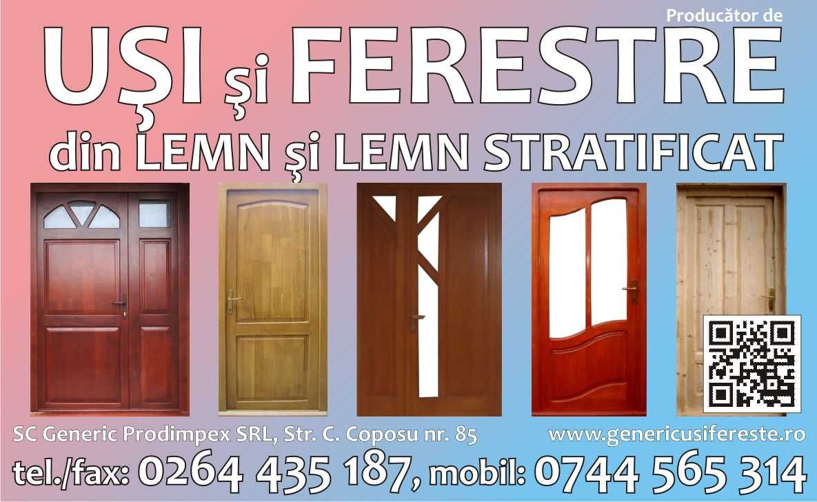 Ferestre si usi din lemn masiv si stratificat