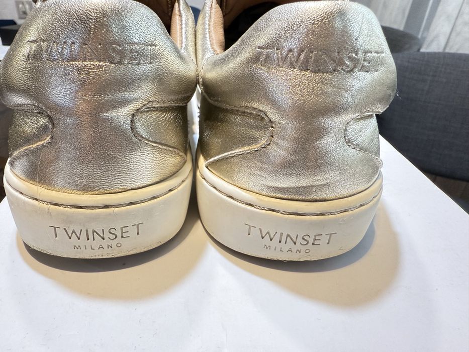 Обувки Twinset, естестена кожа