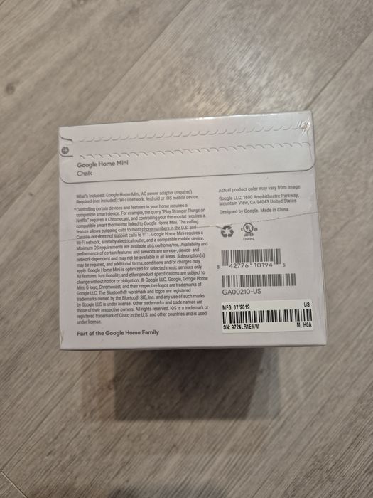 Boxa inteligenta GOOGLE Nest Mini, Wi-Fi  smart