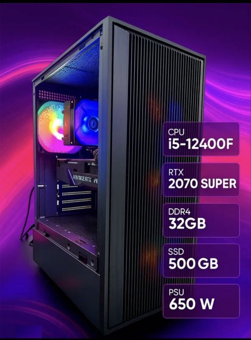 Мощный Игровой компьютер для любых задач | i5 12400F | RTX 2070 Suреr