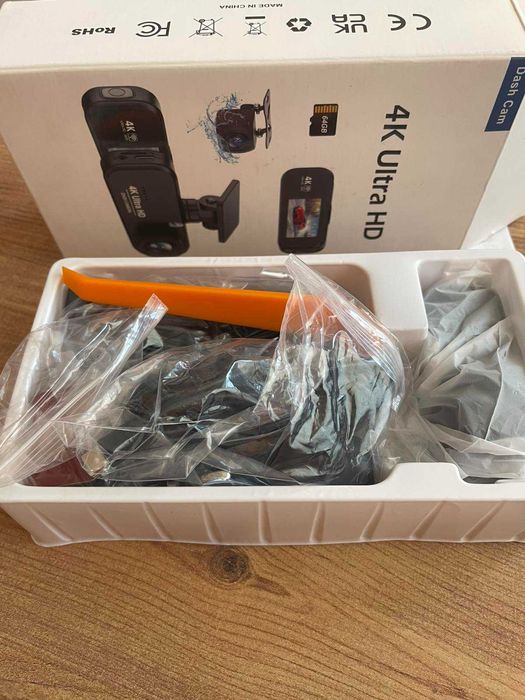 4K Предна и Задна Камера за Кола , Ultra HD Видео регистратор