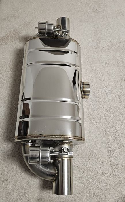 Tobă Sport Inox  – Sunet Reglabil cu Clapete Vacuum pe Ambele Ieșiri