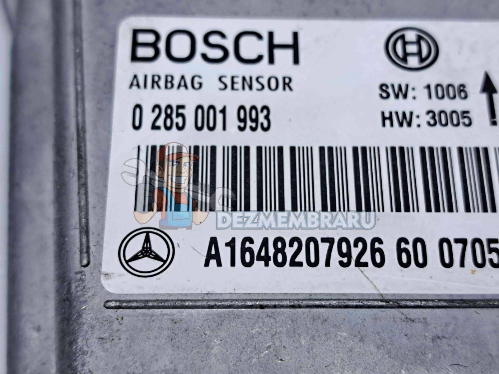 Calculator airbag Mercedes Clasa ML (W164) [Fabr 2005-2012] A1648207926