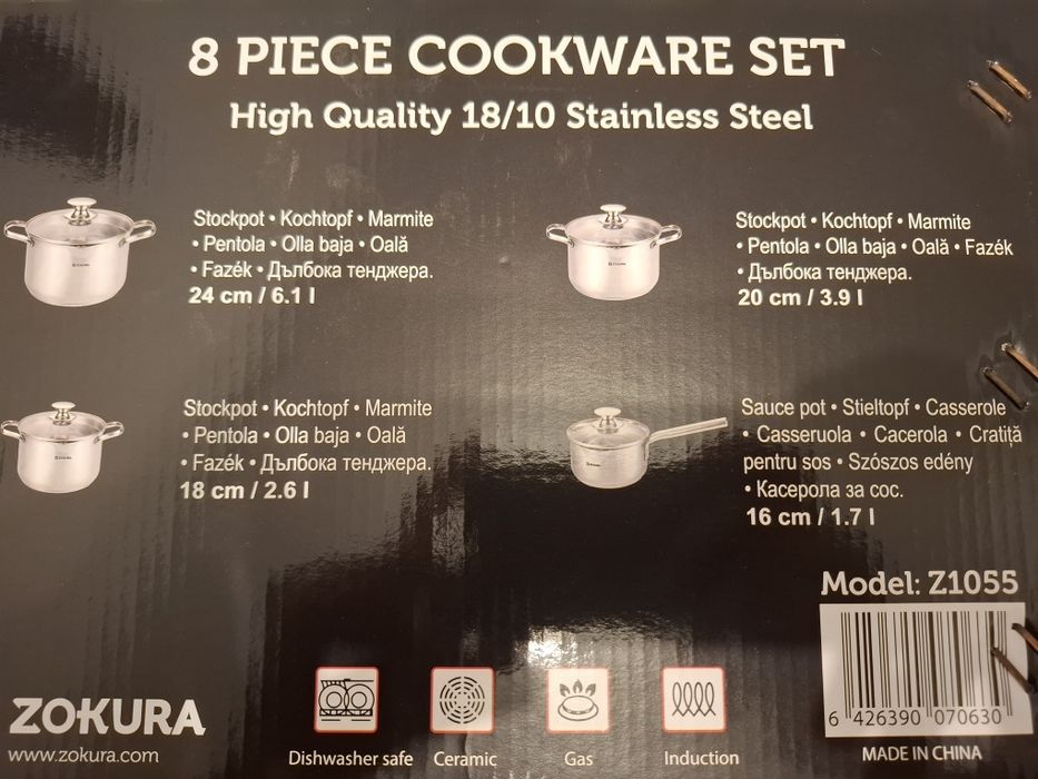 Set oale inox, 8 piese - Zokura