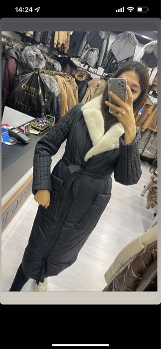 Пуховик пр-во Турция, новый, норка Канадская