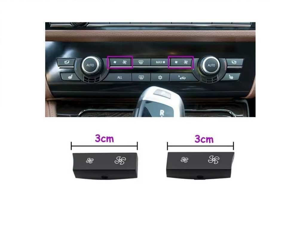 Капачета за бутони на климатроник за BMW 5 F10, F12, F01