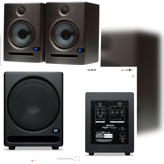 Студийные мониторы + Сабвуфер Presonus, можно по отдельности