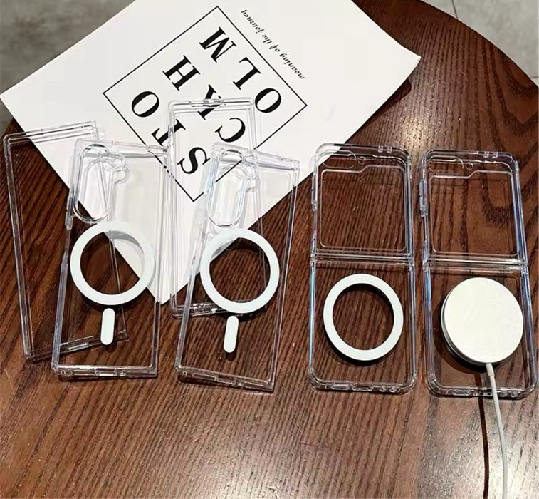 Samsung Z FLIP 5 Z FLIP 6 Z FOLD 5 6 7 Husa Magsafe Type Clear Slim