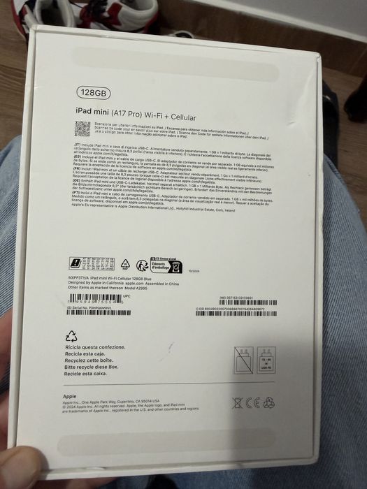 iPad mini 7 wifi+cellular nou