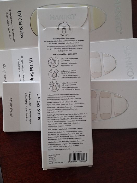Gel nail strips-abtibilduri unghii french