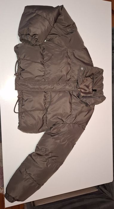 Дамско късо яке тъмно зелено