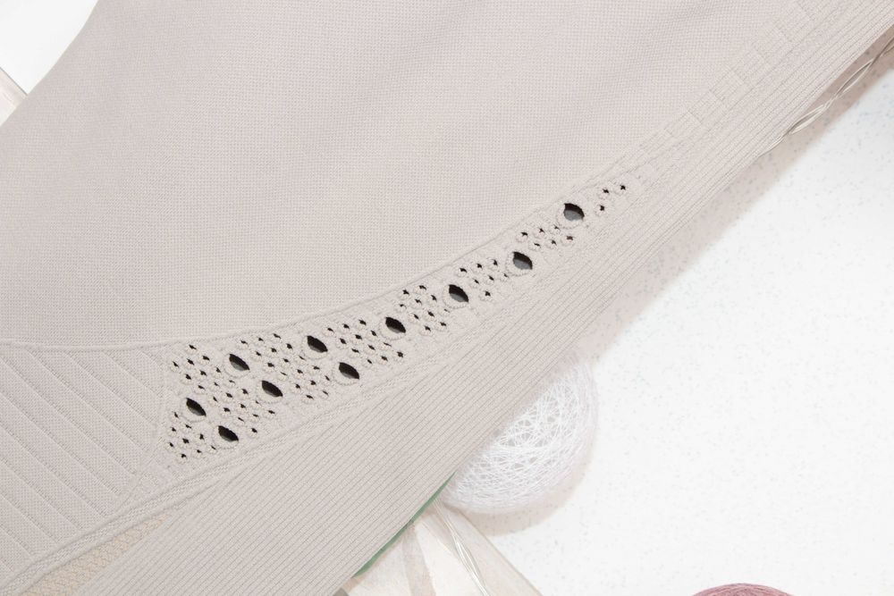 Gymshark дамски оригинален сиво-бежов безшевен клин висока талия S