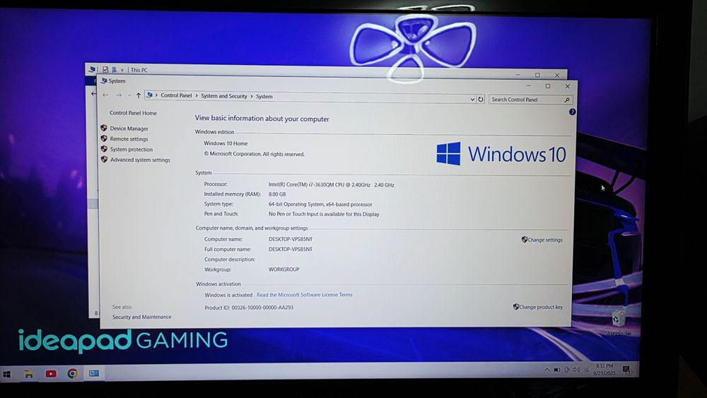 Laptop lenovo legion gaming