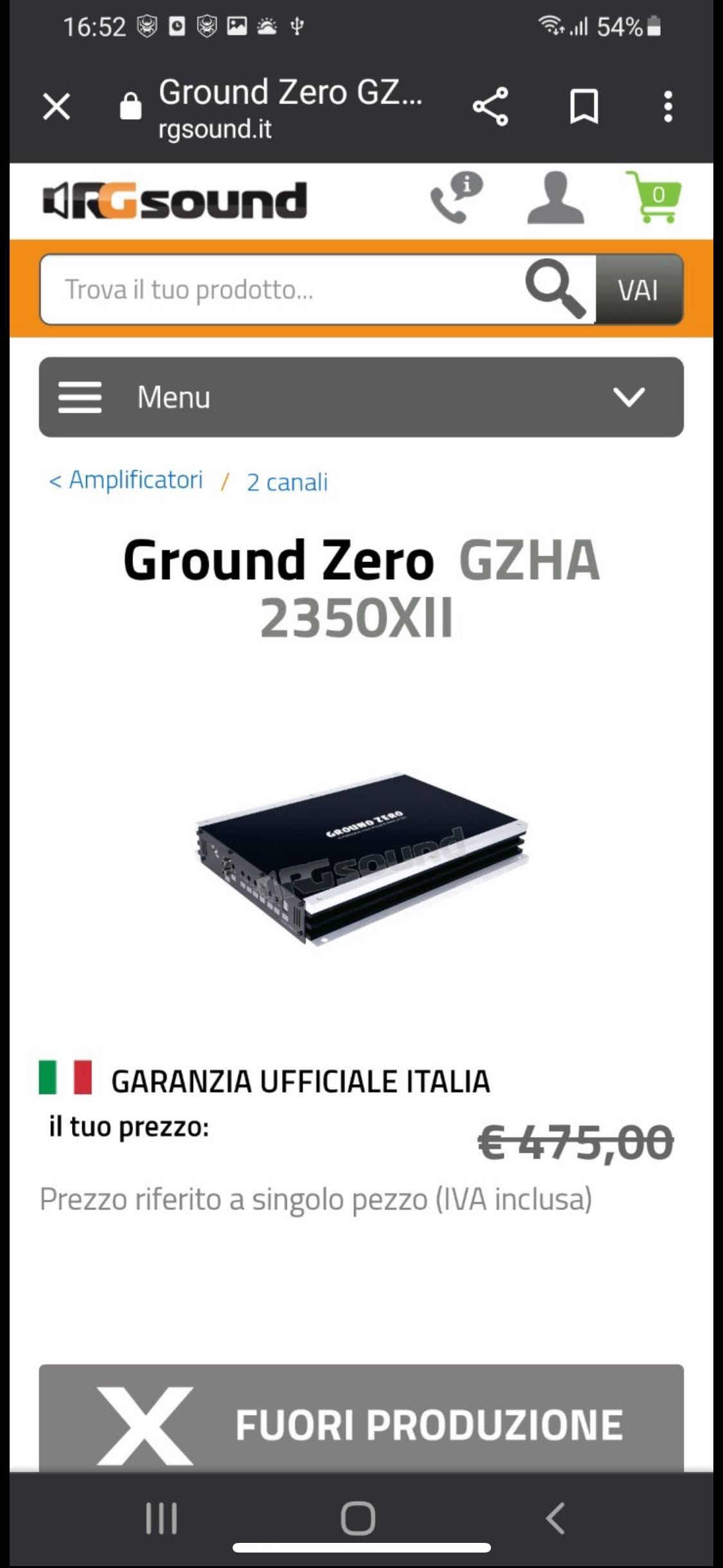 Усилвател Ground zero GXHA-2350