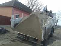 Transport nisip Pietris Mărgăritar Pământ balas balastru moluz piatra