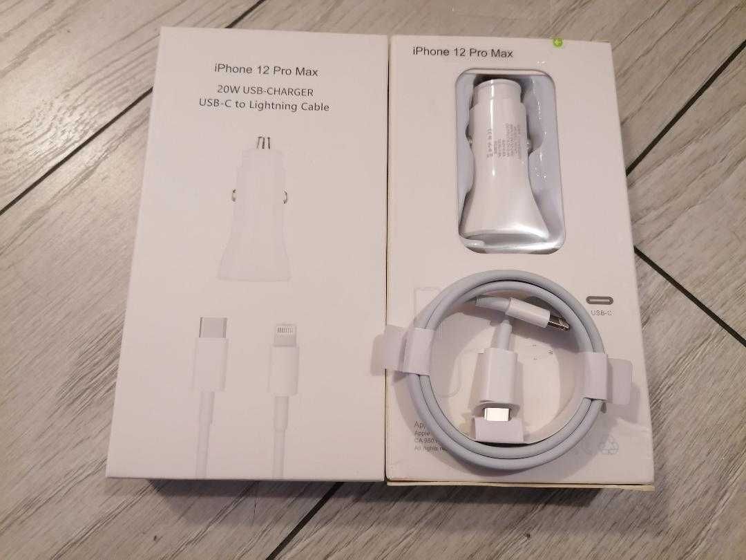Incarcator iphone11 12 13 14 auto fast charge 20w complet nou sigilat