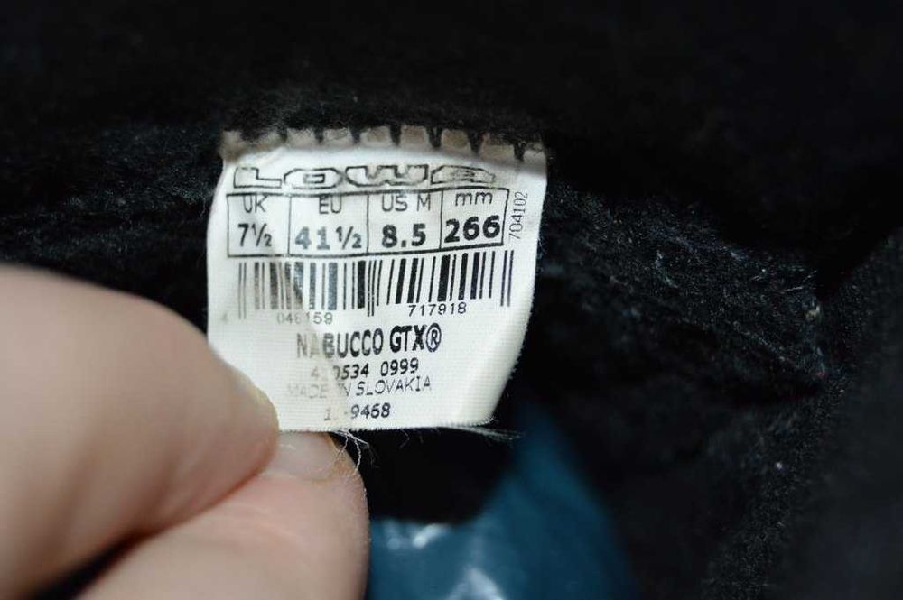 Ghete piele imblanite LOWA Nabucco 41.5 Gore-tex