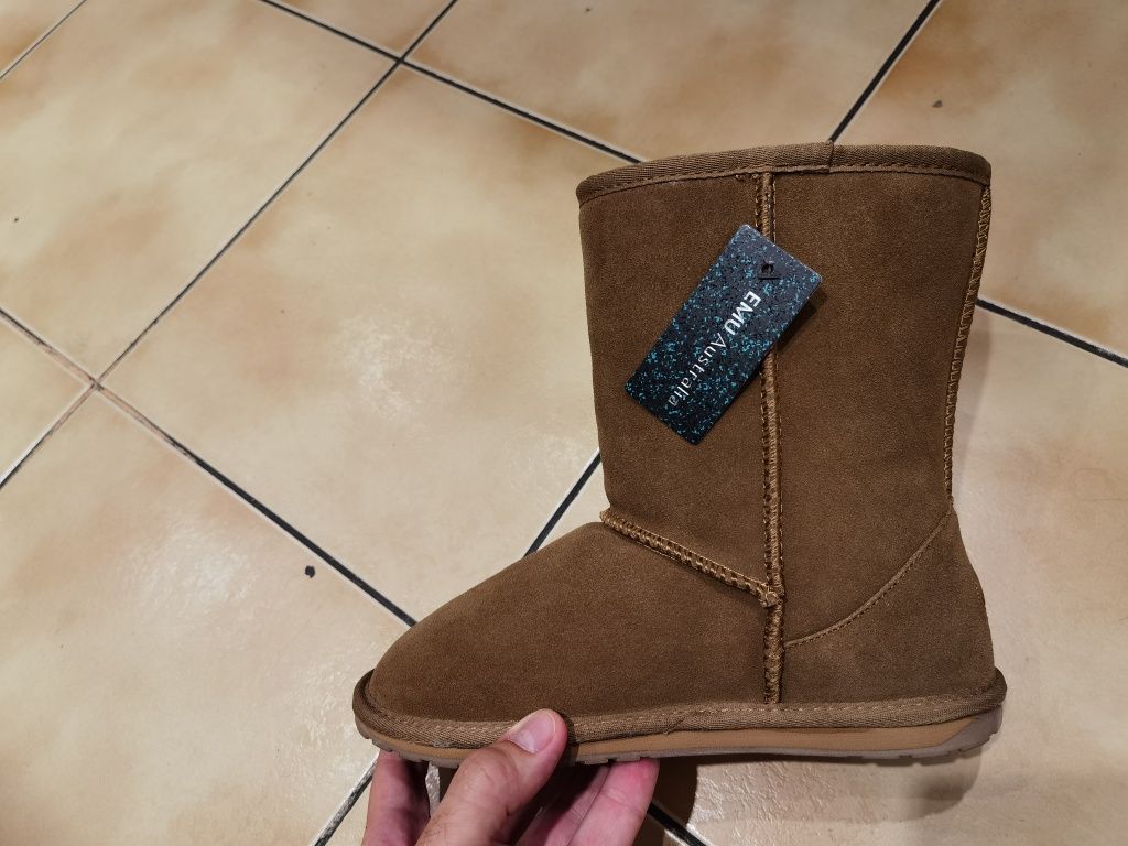 Cizme ugg tip EMU Australia maro nr 35 si 36 piele naturala