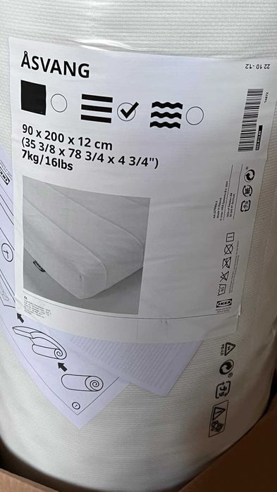 Saltea IKEA din spumă 90x200x12 cm *** Cadou plapuma + perna