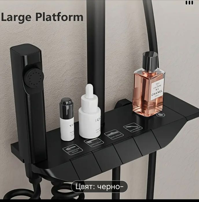 Душ система (черен мат)