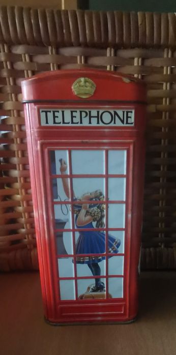 Pusculita cabina telefonica vintage style anii 90