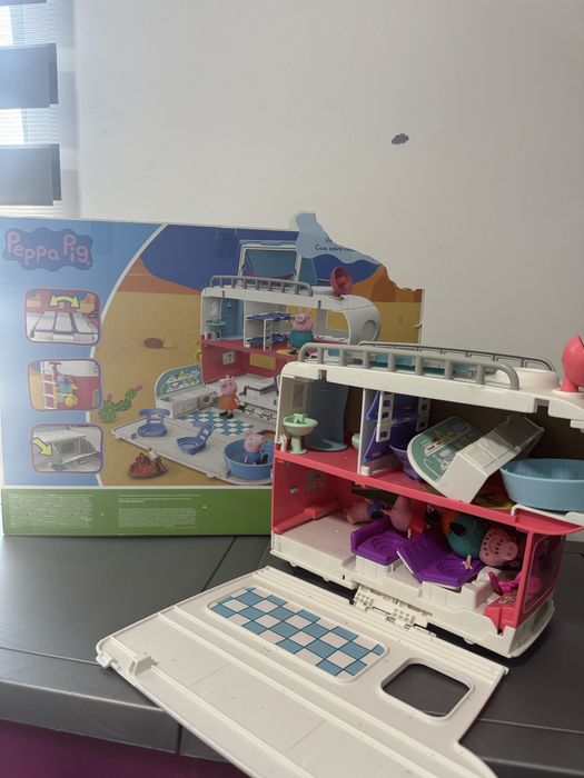 Rulota peppa pig, set joaca peppa pig, jucarii peppa