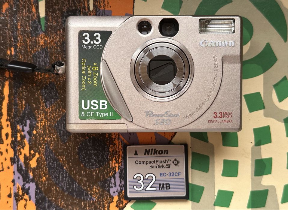 canon s20 retro digital 3,3mp