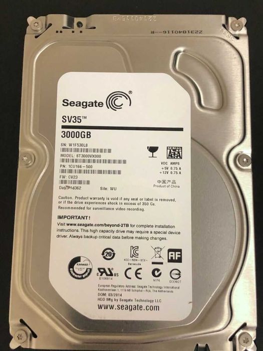 Hard Disk 3TB Seagate ST3000VX000 7200 SATA 3 64MB 4TB 6TB 3.5 inch