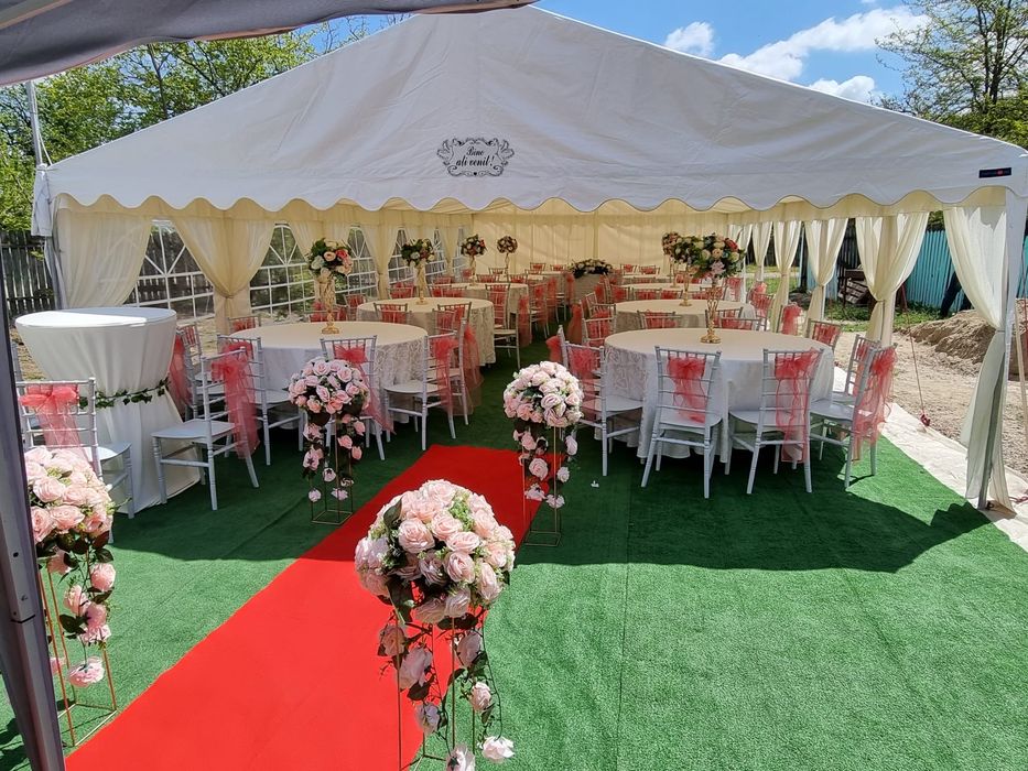 Cort evenimente /mese complete / pavilion /aranjamente flori