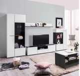 Mobila living alb negru