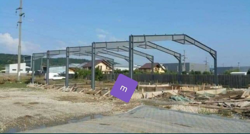 Vand hale metalice confecționate din europrofile ipe