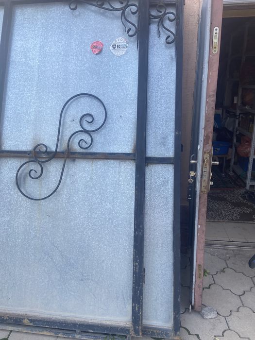 Ворота железные б у