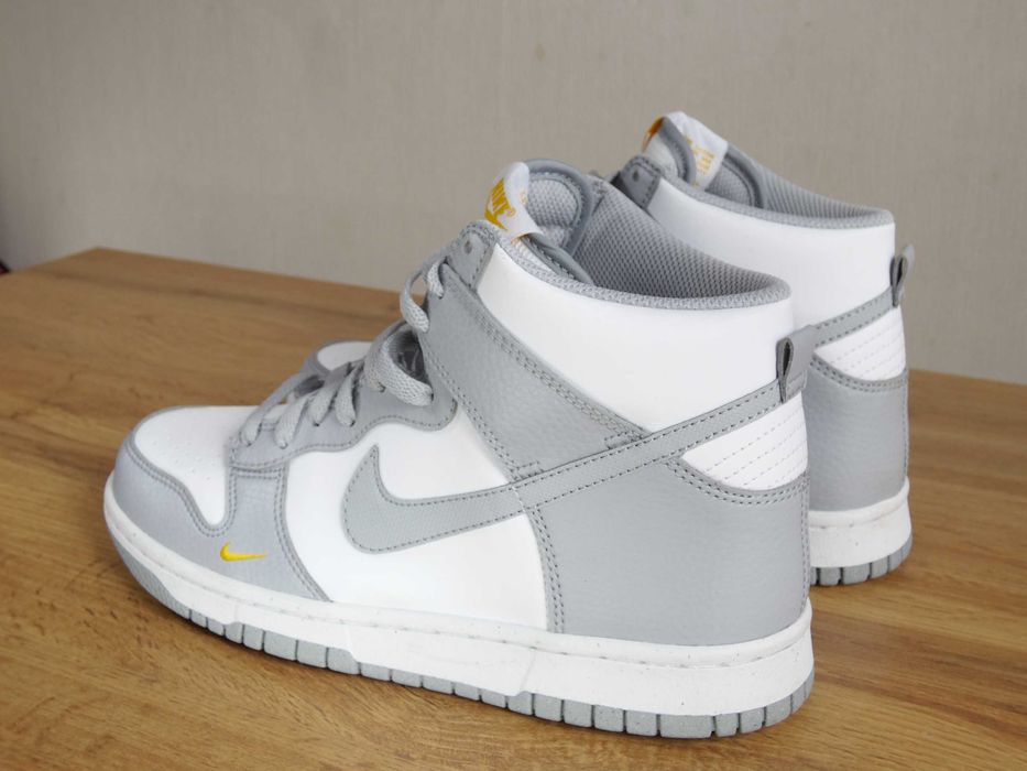 Nike Dunk High Next Nature Wolf Grey Marigold - 38,5 номер