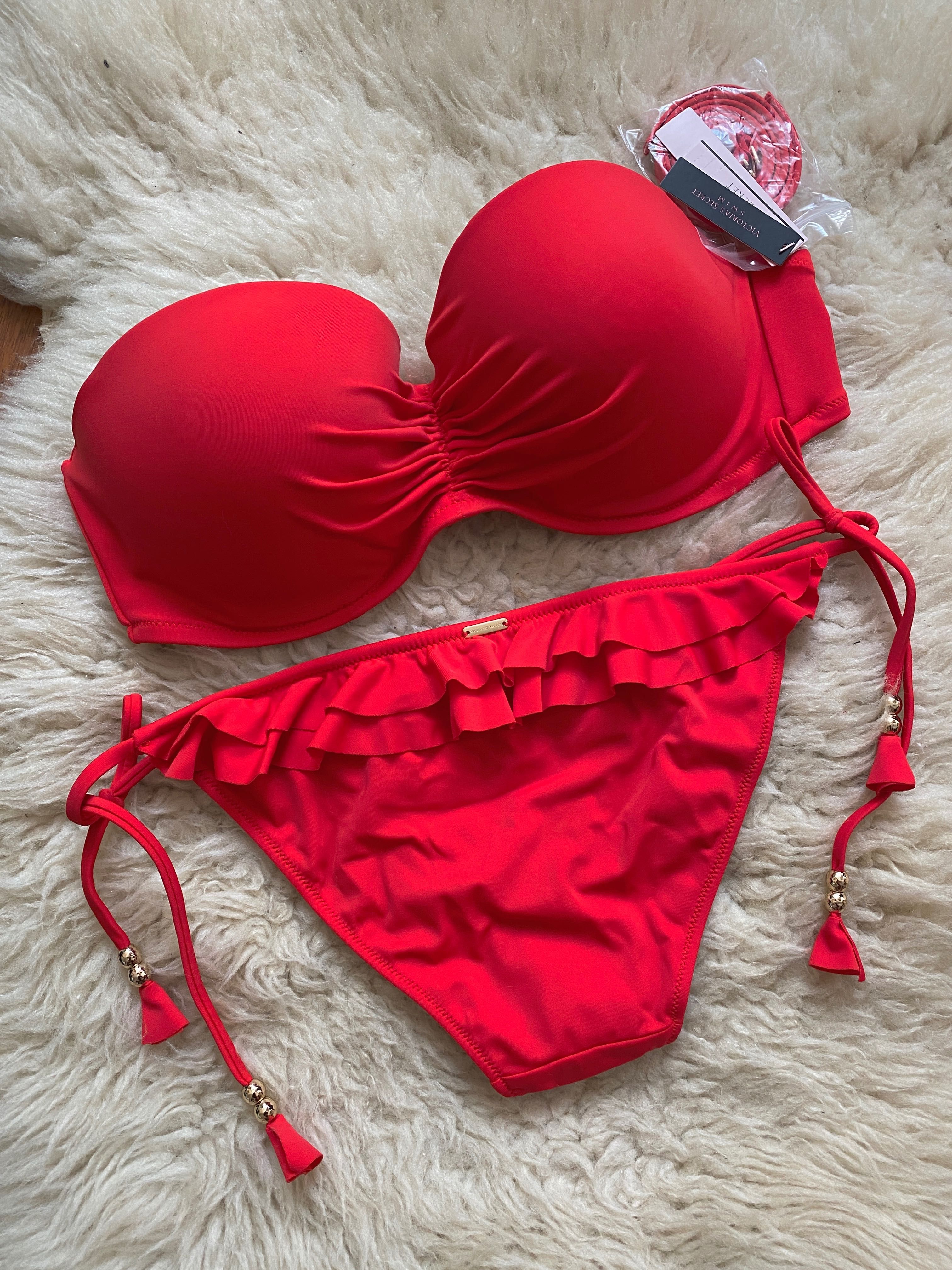 Червен бански бандо Victorias secret
