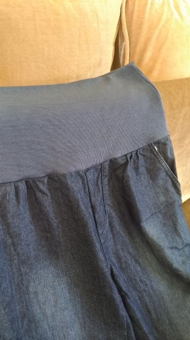 Blugi de gravida L / XL + cadou 1 bluza