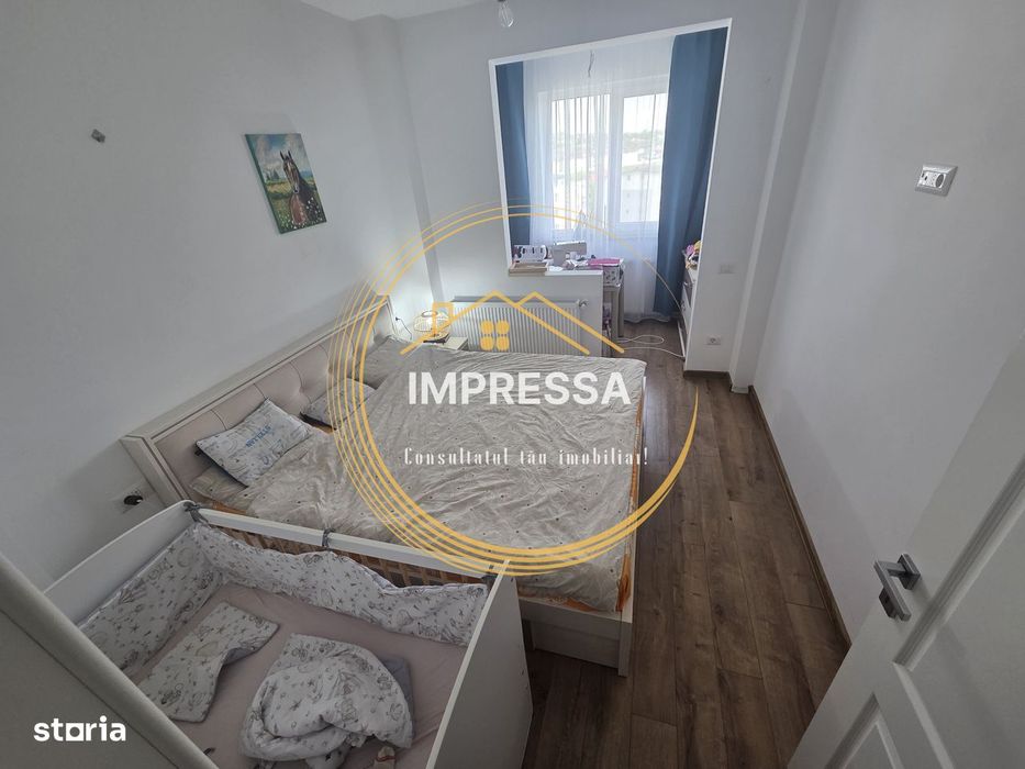 Se vinde apartament 3 camere bloc nou 80mp mobilat si utilat parcare