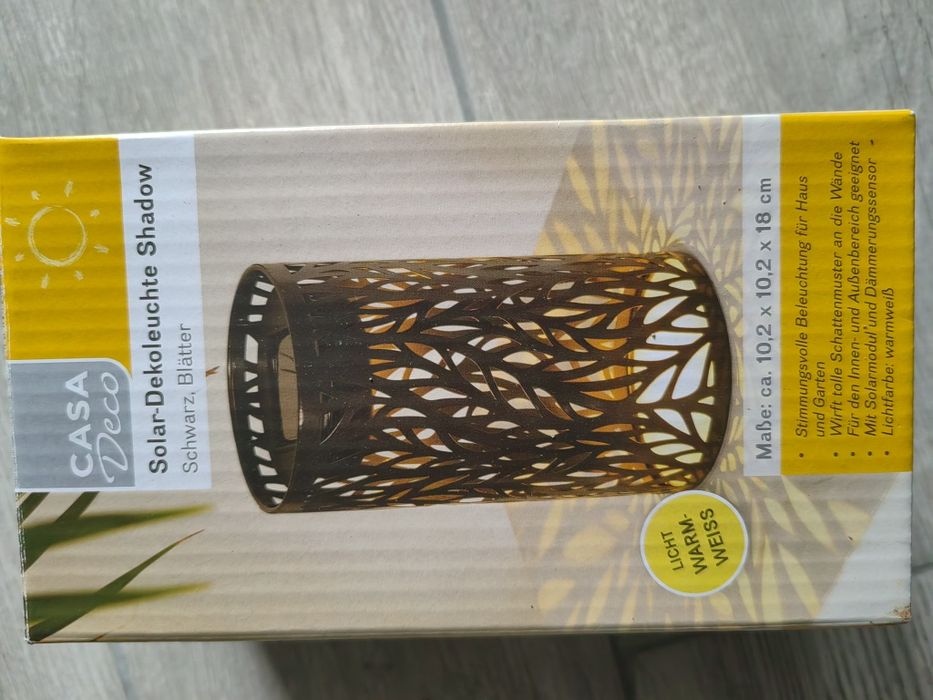 Lampa cu panou solar pentru grădină Casadeco