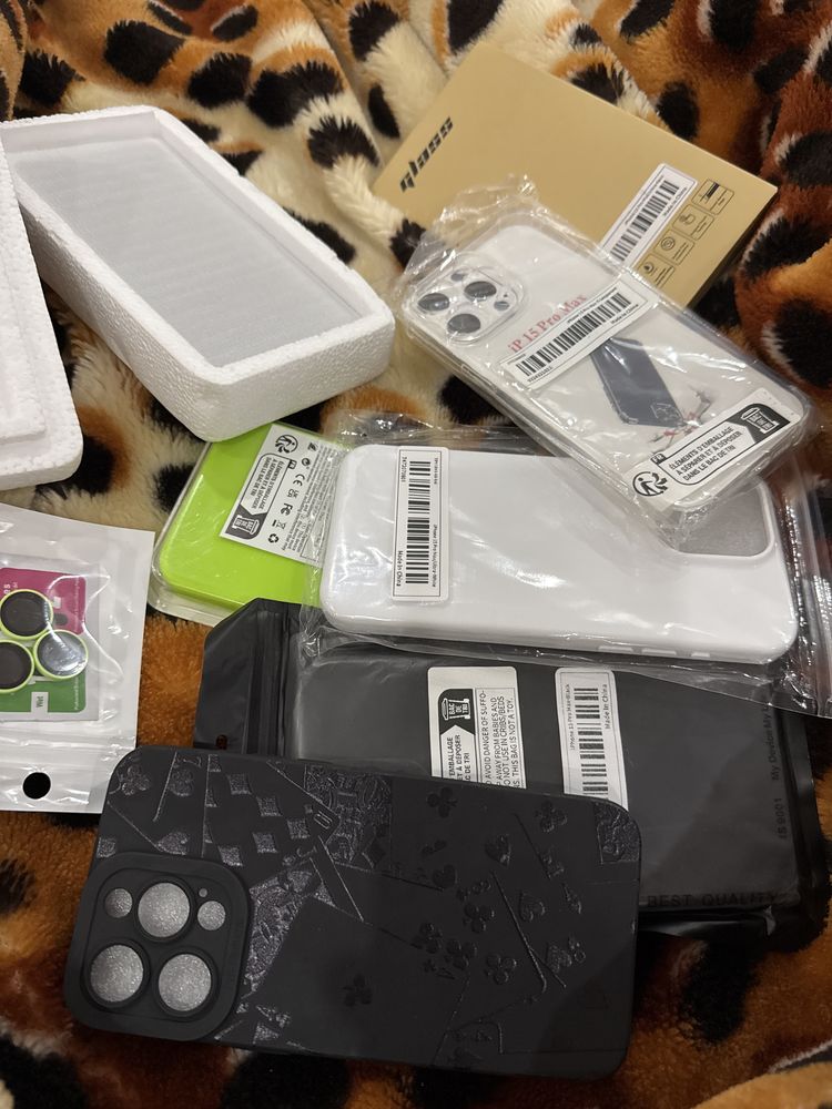 Folie sticla si  husa iphone 15 pro max