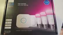 Pachet 3 becuri LED RGB Philips Hue, Wi-Fi, Bluetooth, Zigbee, A60, E2