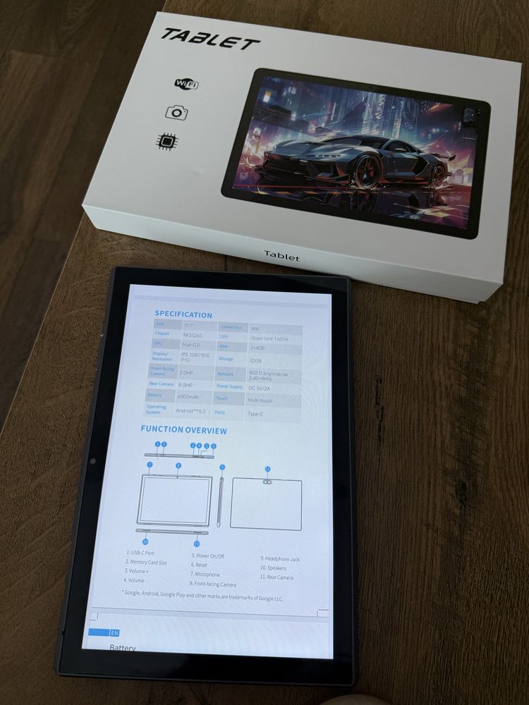 Tableta Peicheng 10.1" nou nouta la cutie