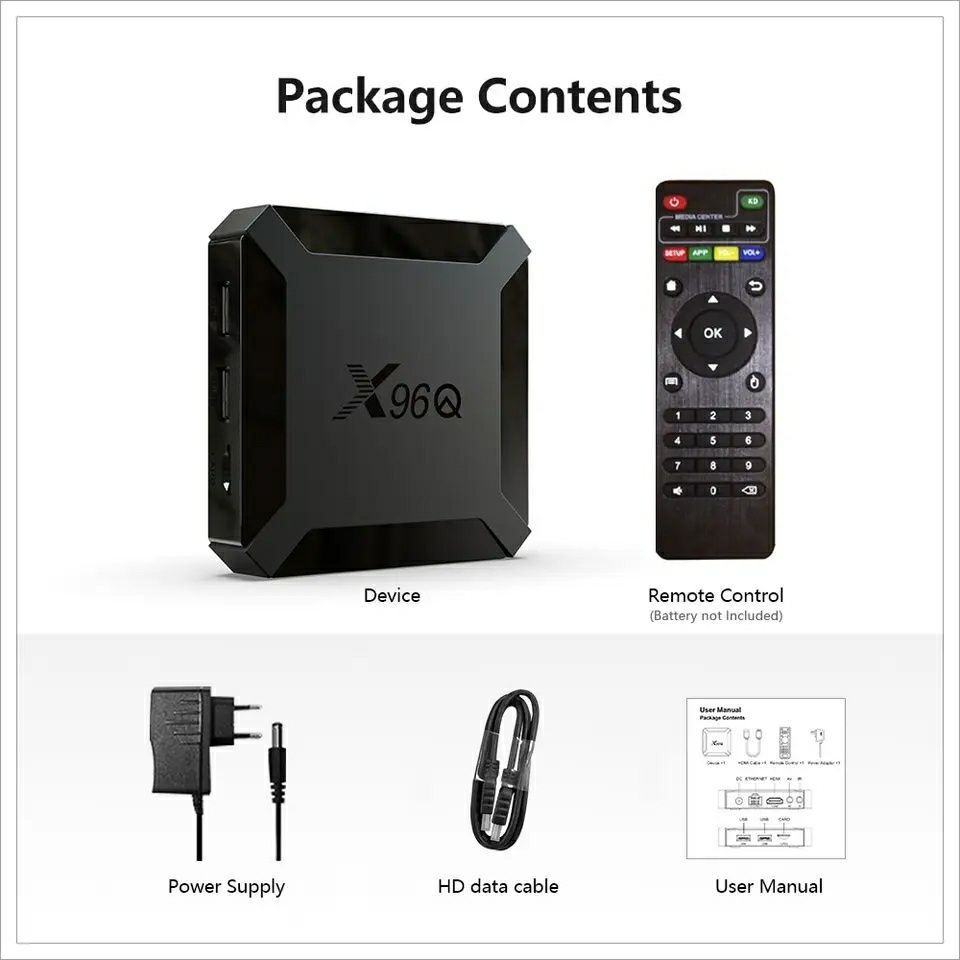 Smartbox tv box 4k X96Q Android 10