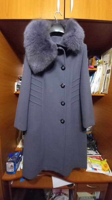 Haine de blana naturala, palton