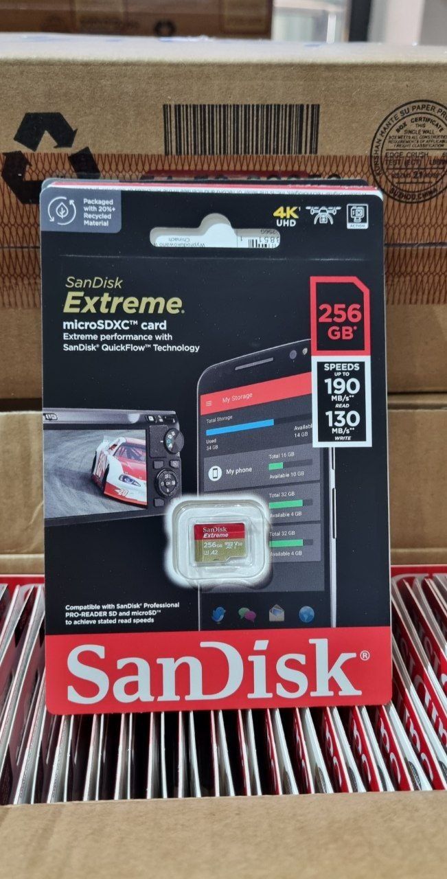 SanDisk Extreme MicroSD 256gb 4K