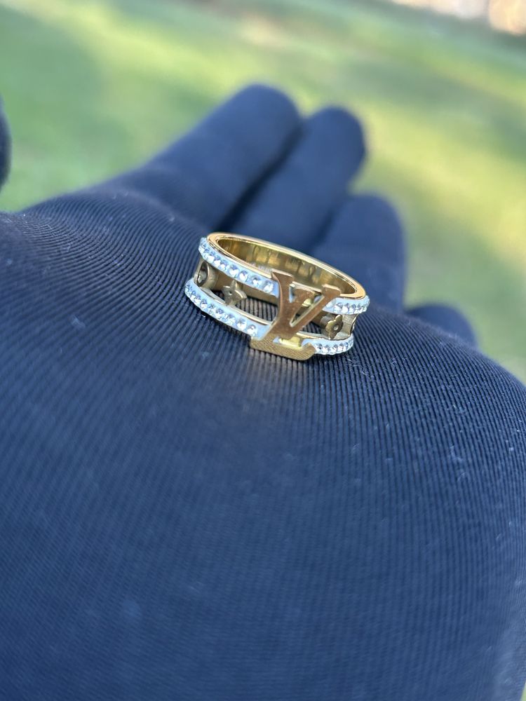Inel Louis Vuitton Placat Cu Aur 14k