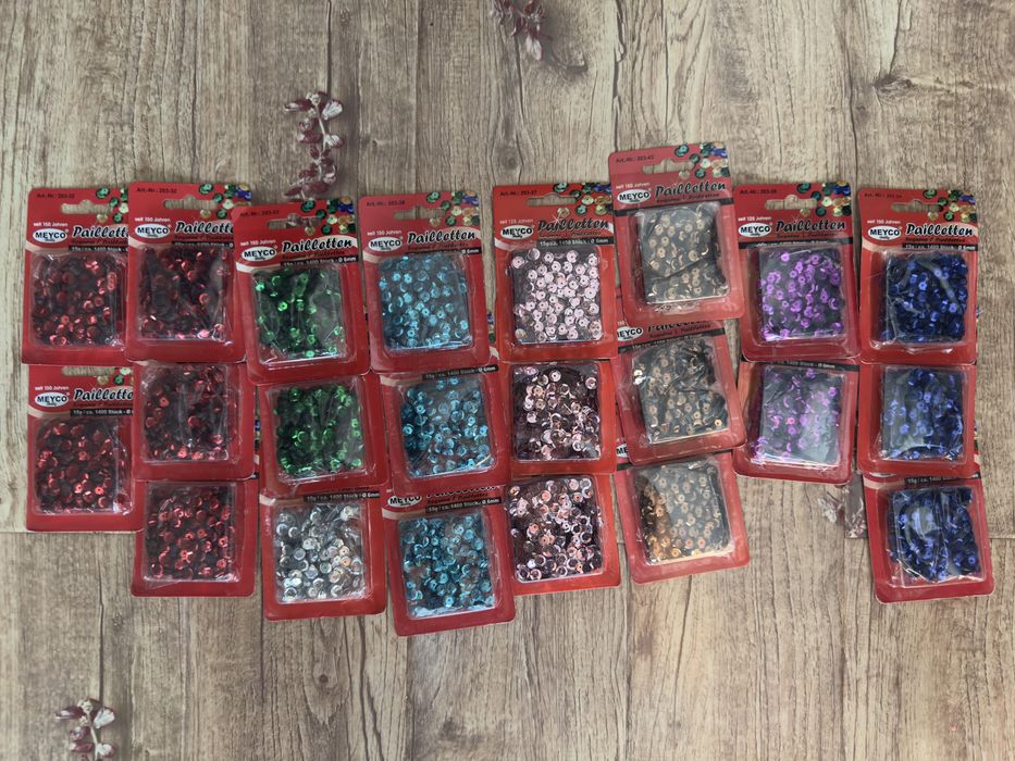 Lot paiete 6 mm diverse culori