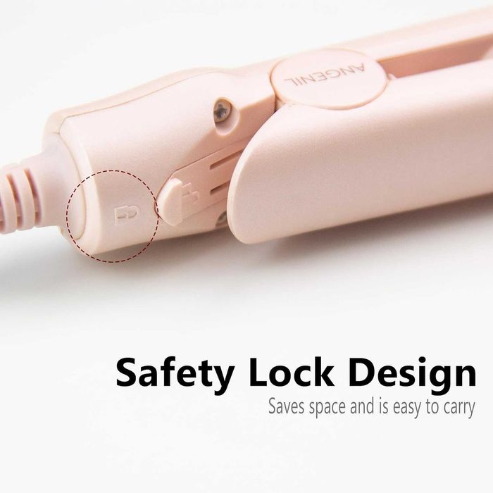 Мини преса за коса ANGENIL Pro, мини турмалинова керамична преса