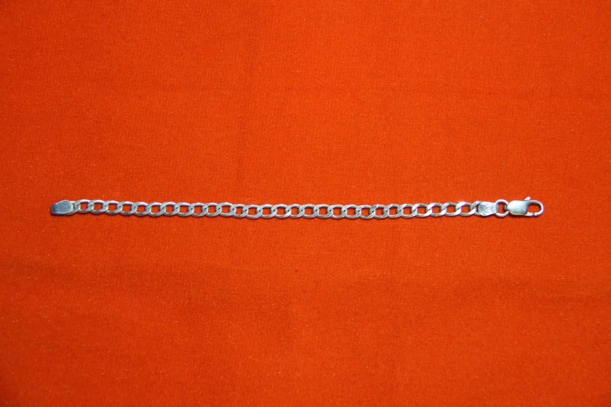 Серебреный браслет Панцирное плетение