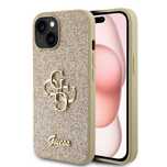 Husa originală Guess pentru iPhone 15 Plus – Glitter 4G Gold
