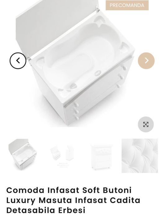 Comoda Infasat Luxury Masuta Infasat Cadita Detasabila Erbesi